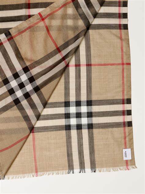 sciarpa seta burberry|sciarpa burberry usata.